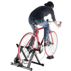 Bike Lane Exercise Bike Trainer - Indoor Bicycle Training Stand With Quiet 5-Level Magnetic Resistance