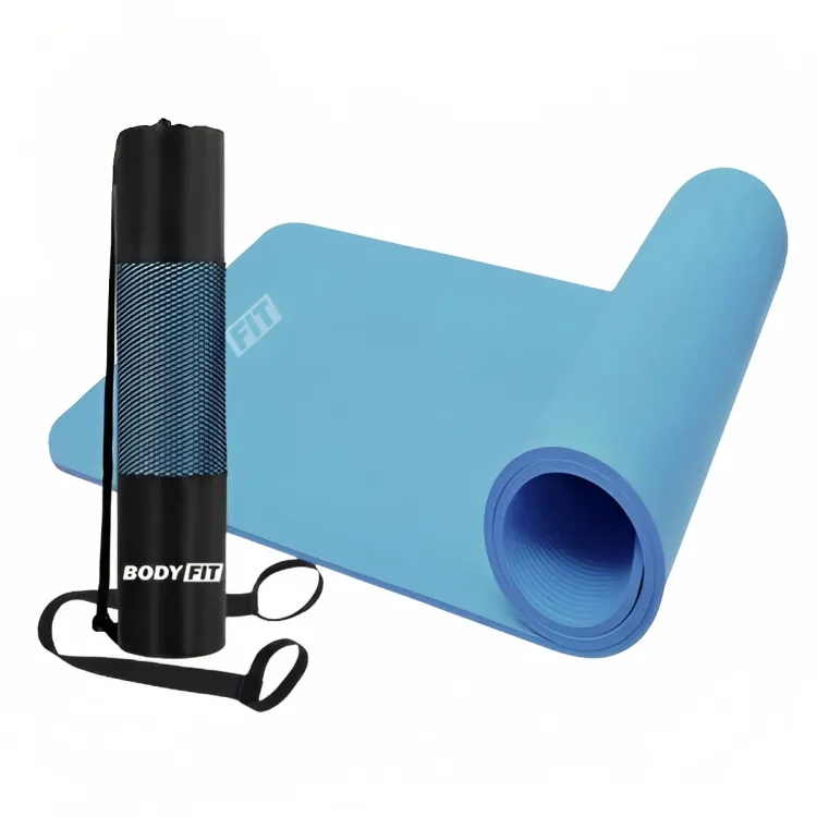 BodyFit Fitness Exercise Mat 1.5 cm Extra Carry Bag String Strap