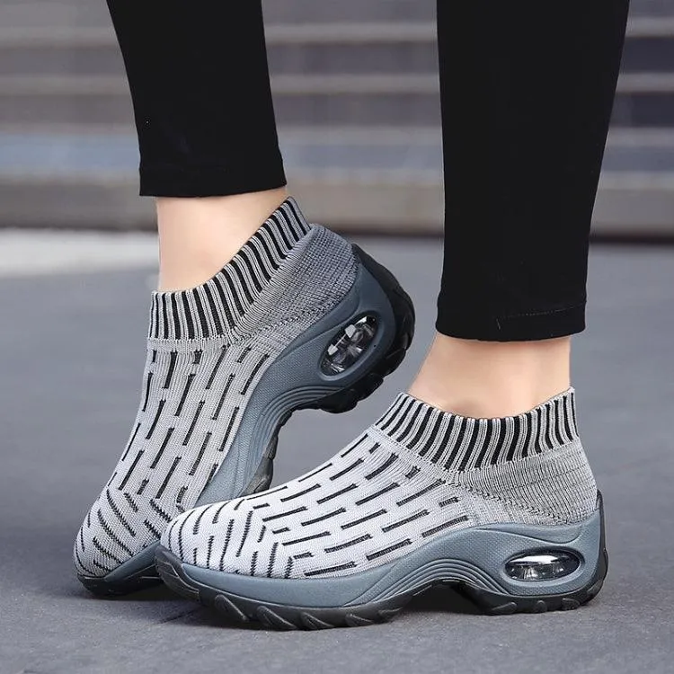 Breathable Air-Cushion Mesh Socks Shoes for Women - Casual Outdoor Footwear