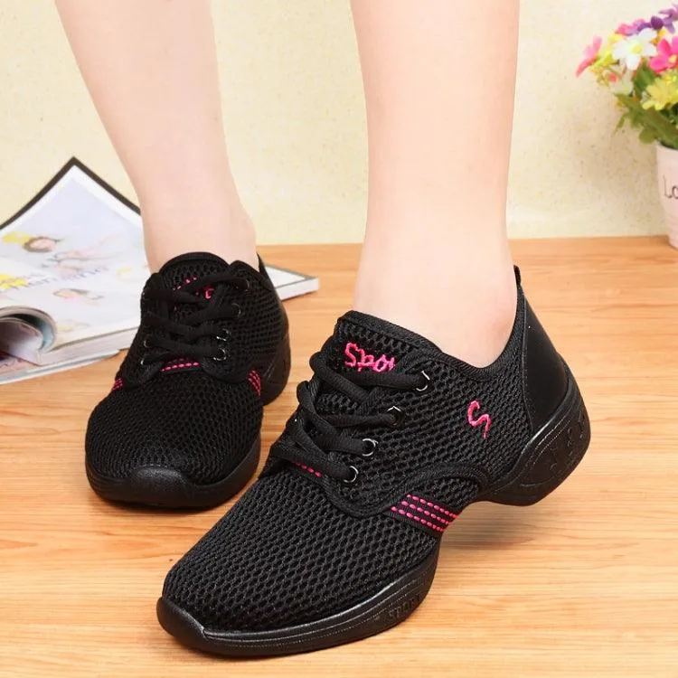 Breathable Soft Sole Height-Enhancing Dance Sneakers for Women - Series 1