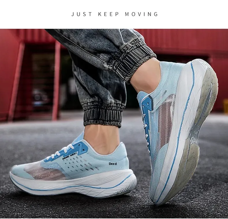 Breathable Sports Running Mesh Fashion Low Top Shock Absorption Marathon Running Shoes