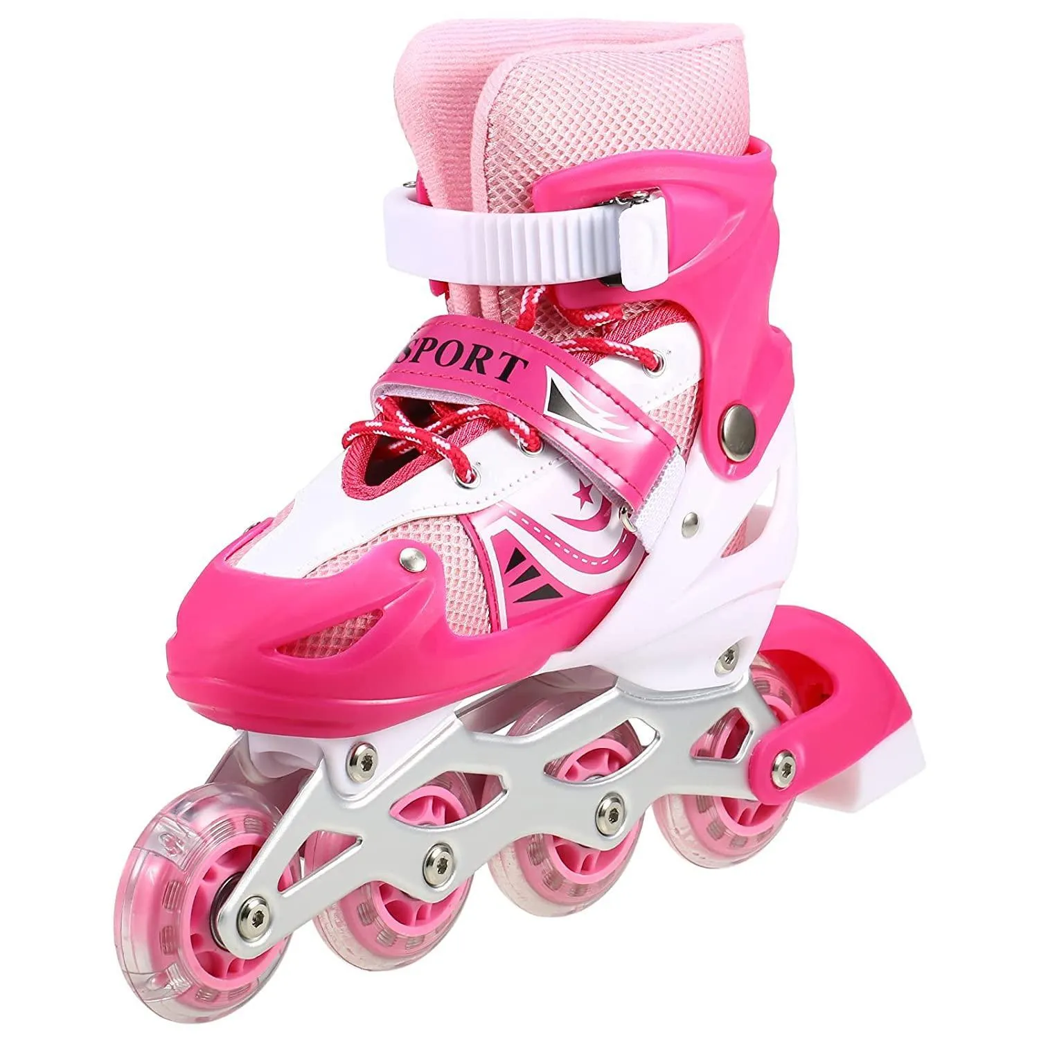 Children Roller Skates Adjustable Inline Skating Shoes (Size 38-42)