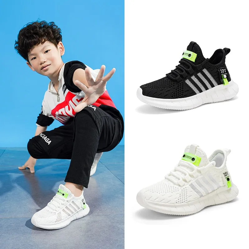 Children's Sneakers Breathable Kids Running Shoes Lightweight Trainers Boy Size 26-38