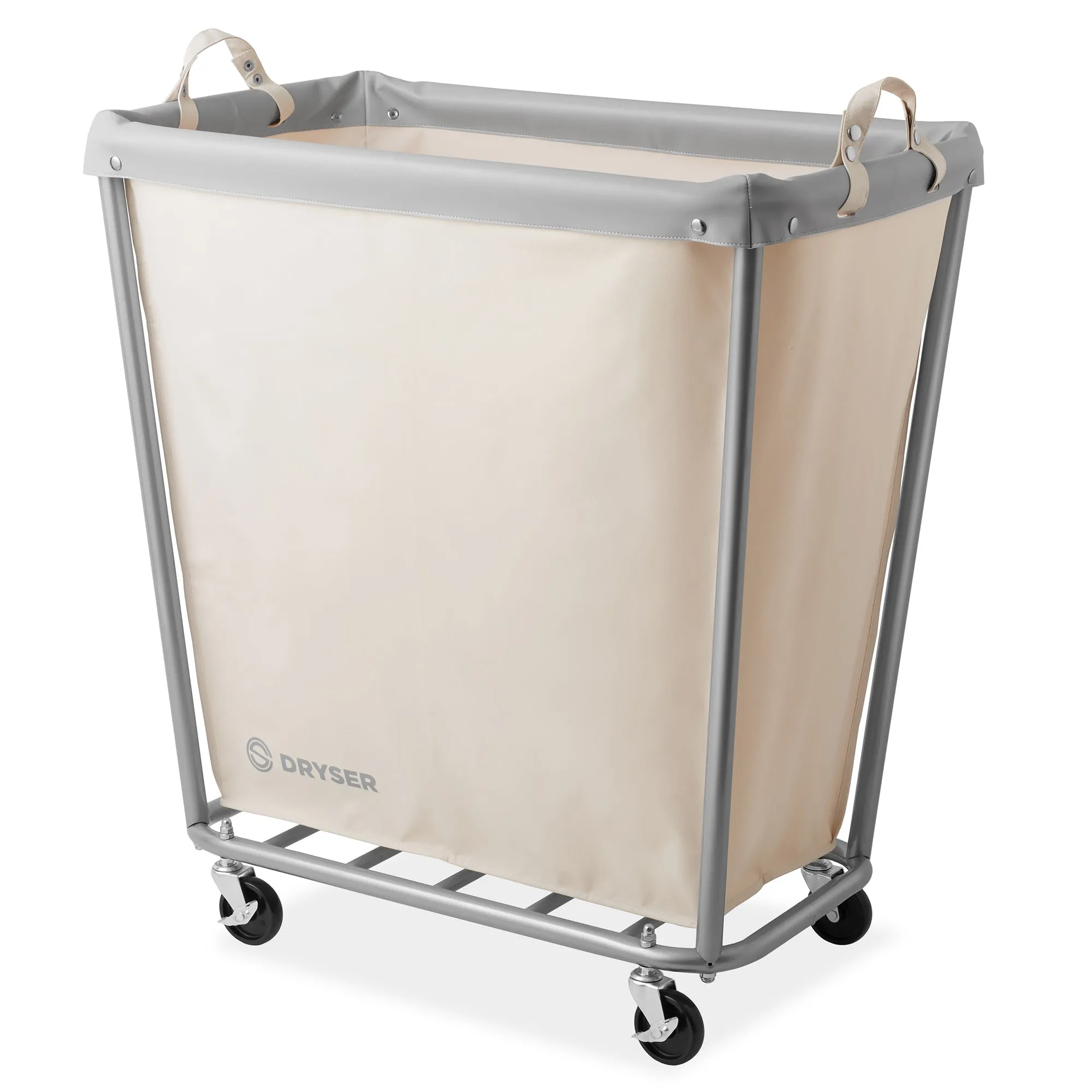 Commercial Rolling Canvas Bin Laundry Hamper on Wheels