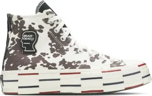 Converse Brain Dead x Chuck 70 Cow Print Sneakers, White