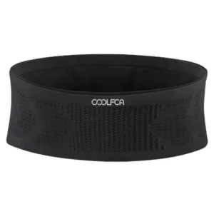 COOLFCA Outdoor Fitness Sports Non-slip Breathable Mobile Phone Fanny Pack, Size: 14x30cm(Black)