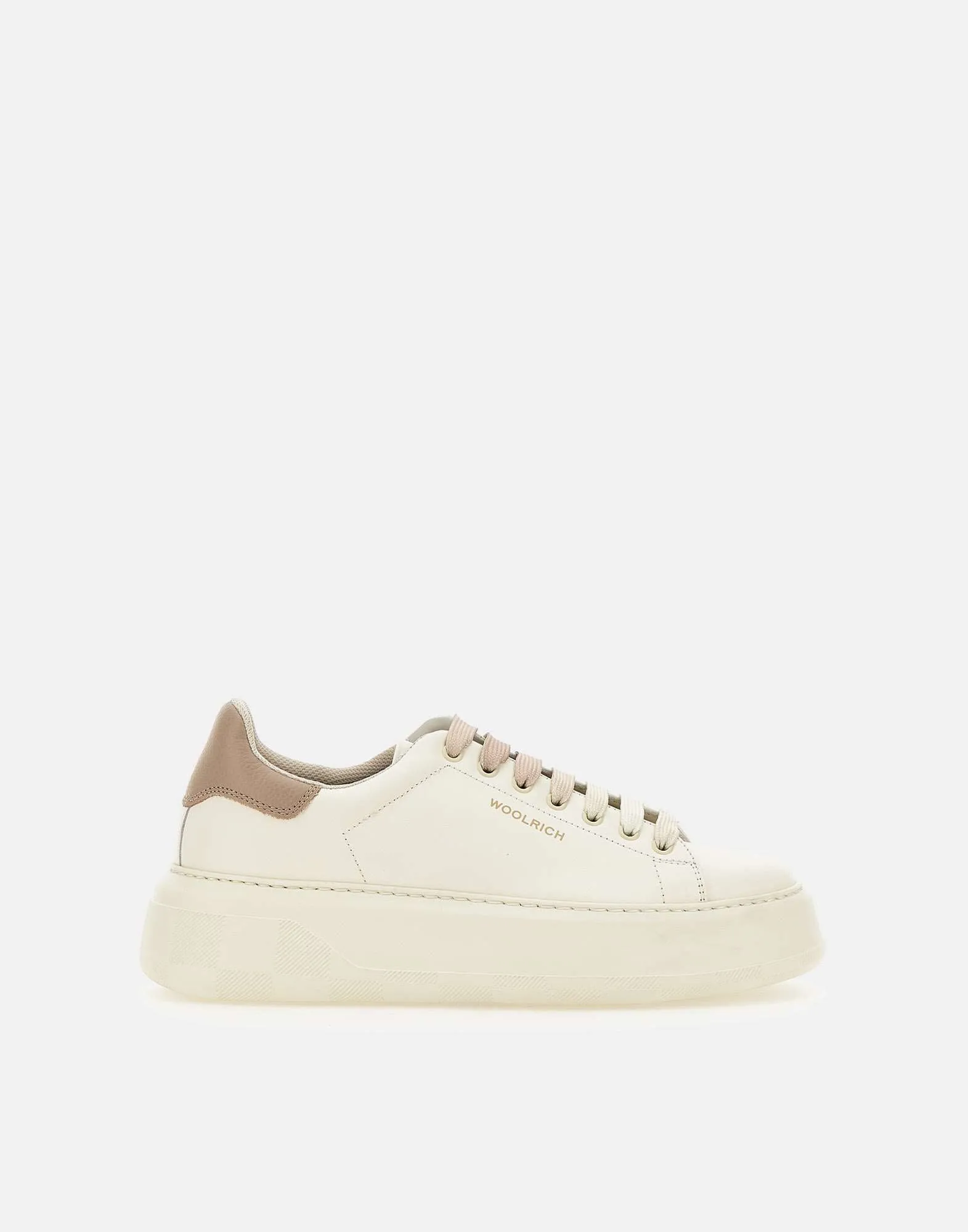 Cream White Leather Sneakers