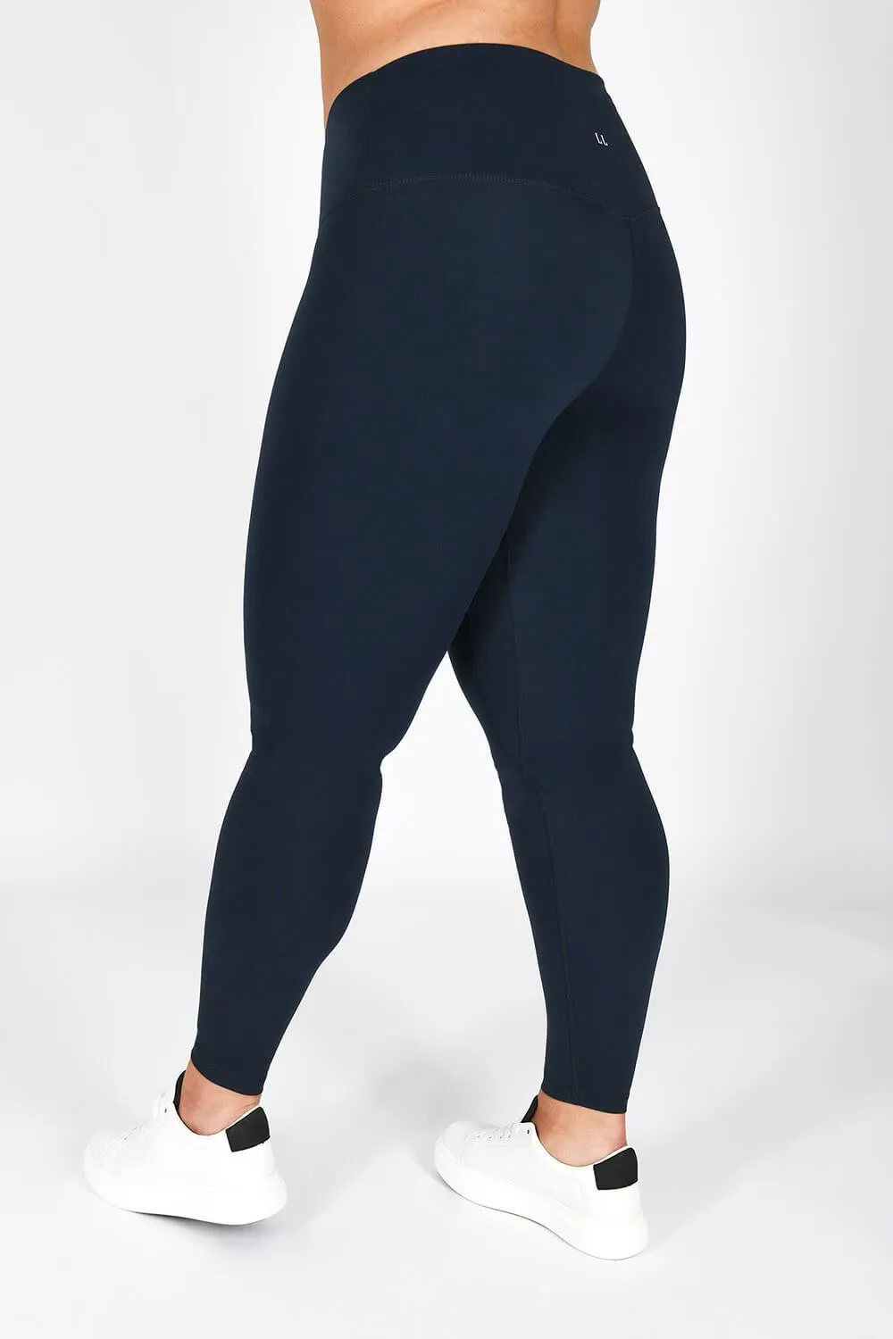 Curve Revitalise High Waisted Leggings - Navy Blue