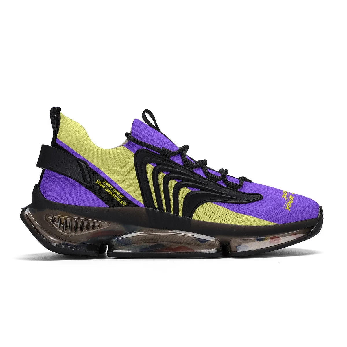 DCYG X2 Purple & Gold Air Max React Sneakers - Black