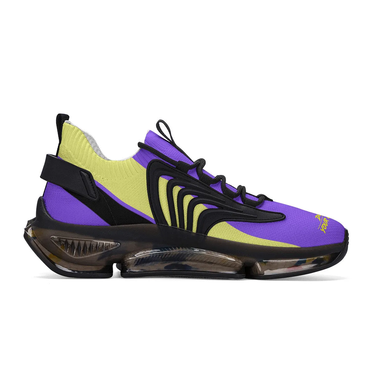 DCYG X2 Purple & Gold Air Max React Sneakers - Black