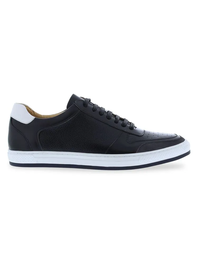 English Laundry Perforated Suede Tiller Sneaker in Black