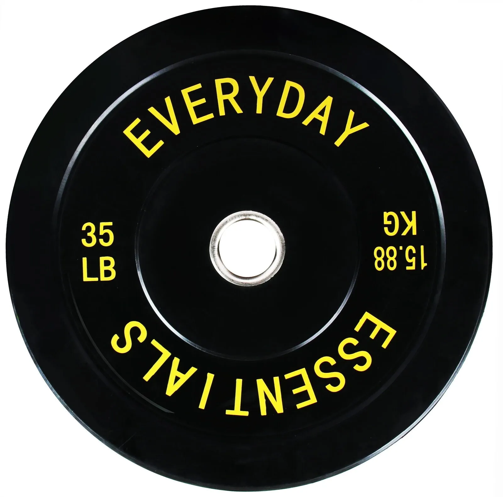 Everyday Essentials Color Coded Olympic Bumper Plate Weight Plate Pair 15kg x 2