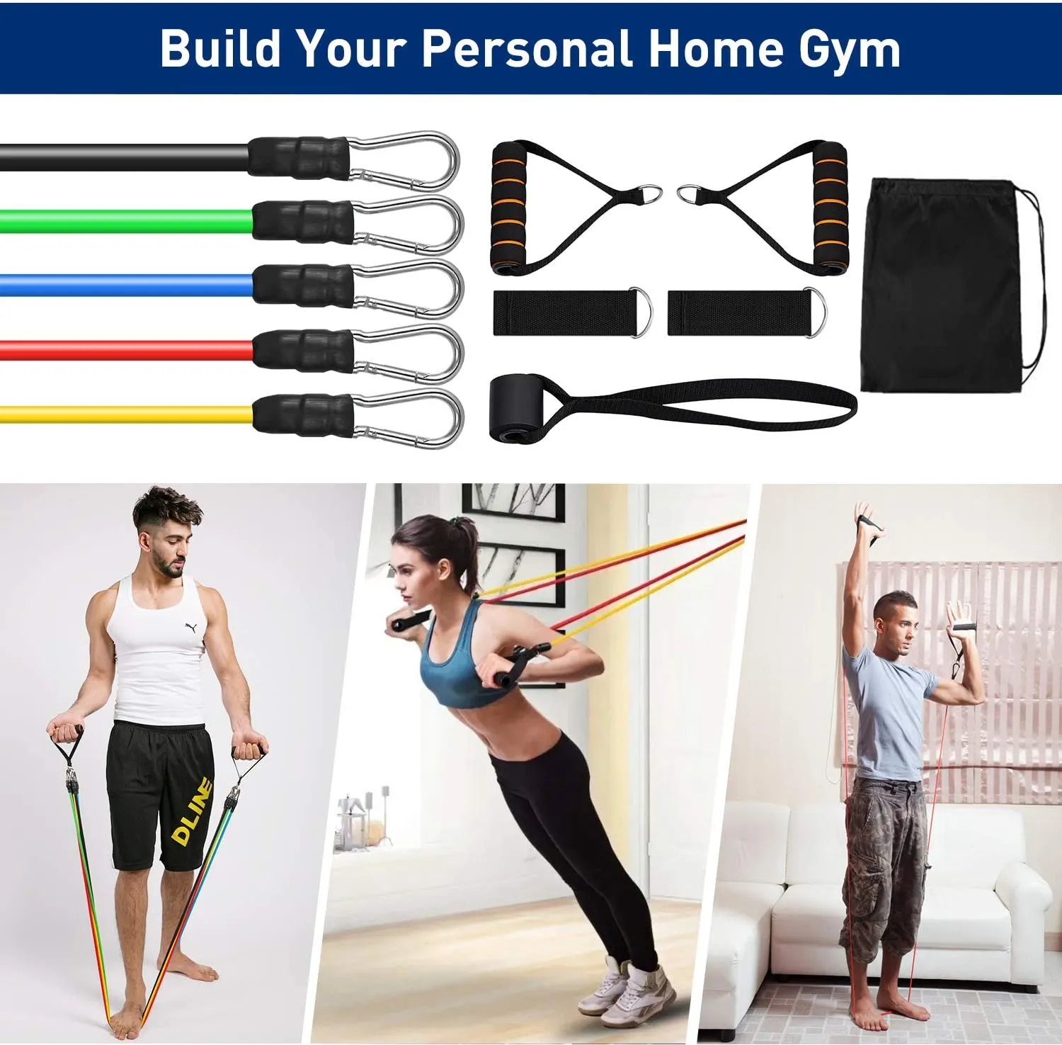 Exercise Resistance Bands Set 11 pcs