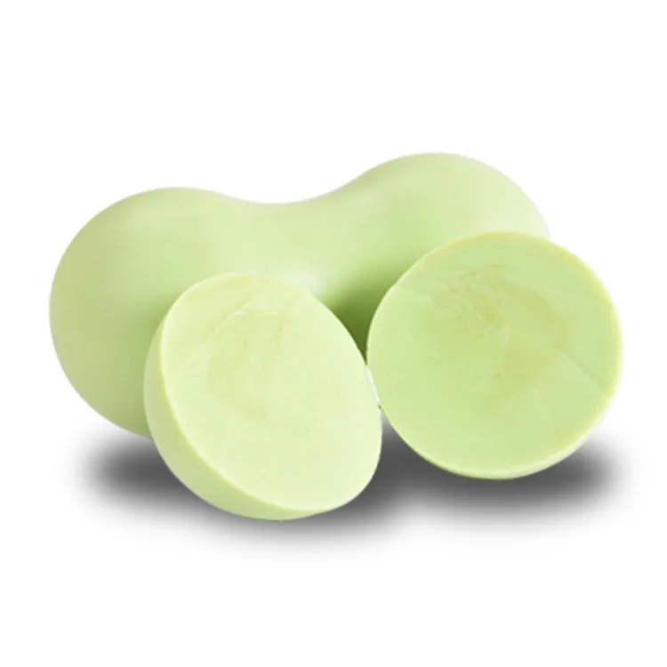 Fascia Ball Muscle Relaxation Yoga Ball Back Massage Silicone Ball, Specification: Flat Matcha Green Peanut Ball