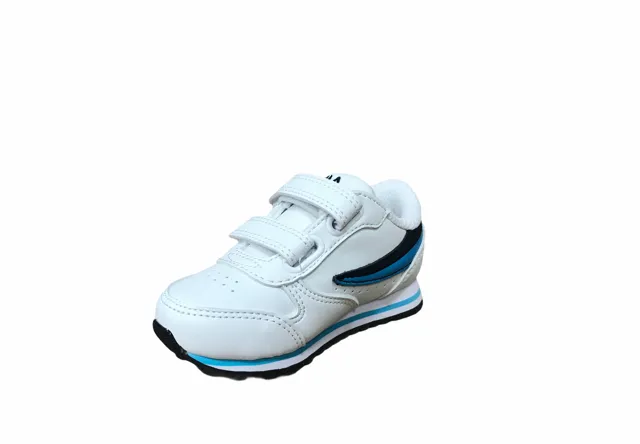 Fila scarpa sneakers da bambino con velcro Orbit Infants 1011080.92E bianco