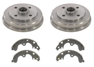 Fits 1993-1995 Toyota Tercel Paseo NO ABS (2) Brake Drums & Brake Shoes