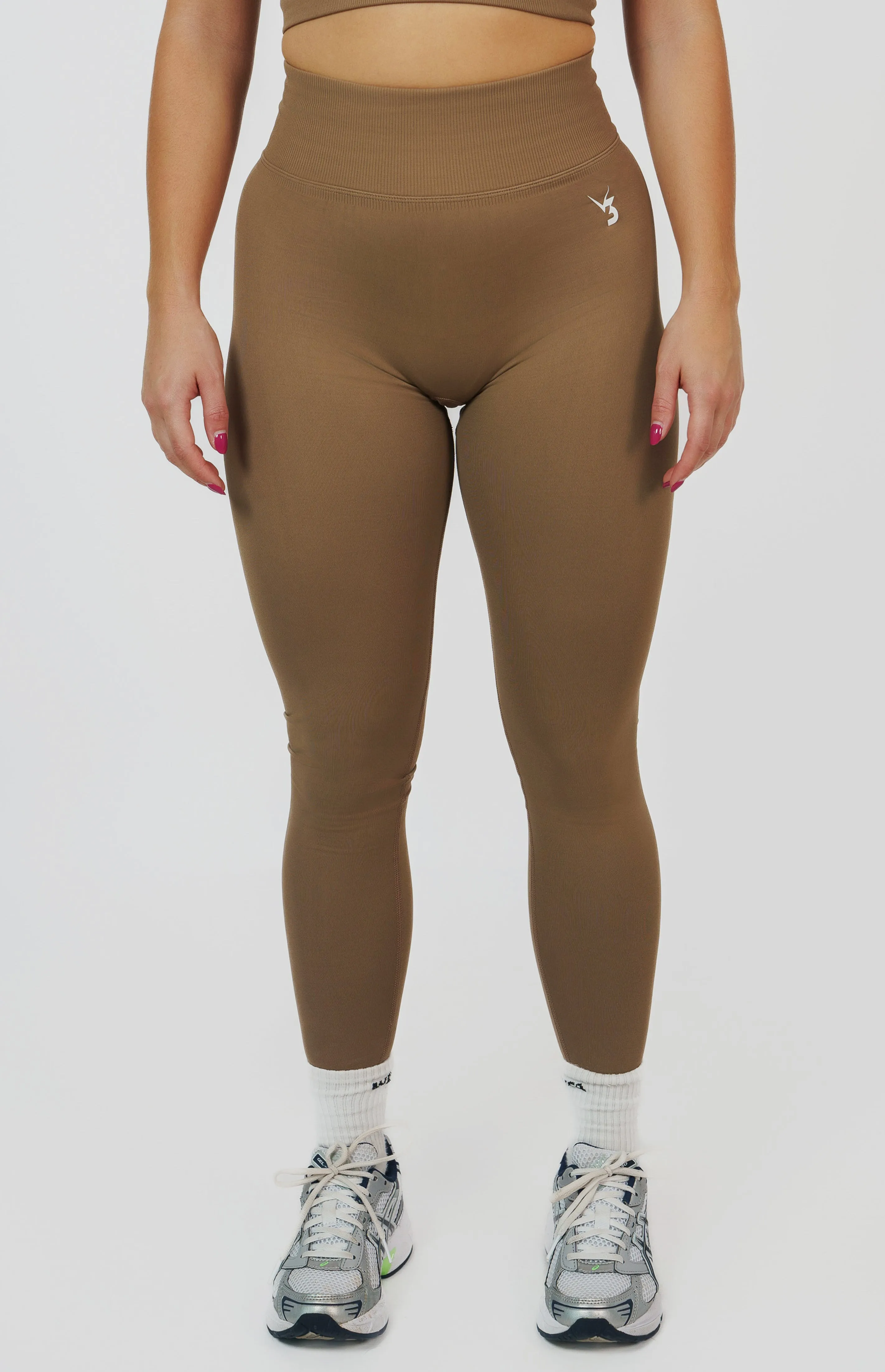 Form Seamless Scrunch Leggings & Sports Bra Set - Cocoa Beige