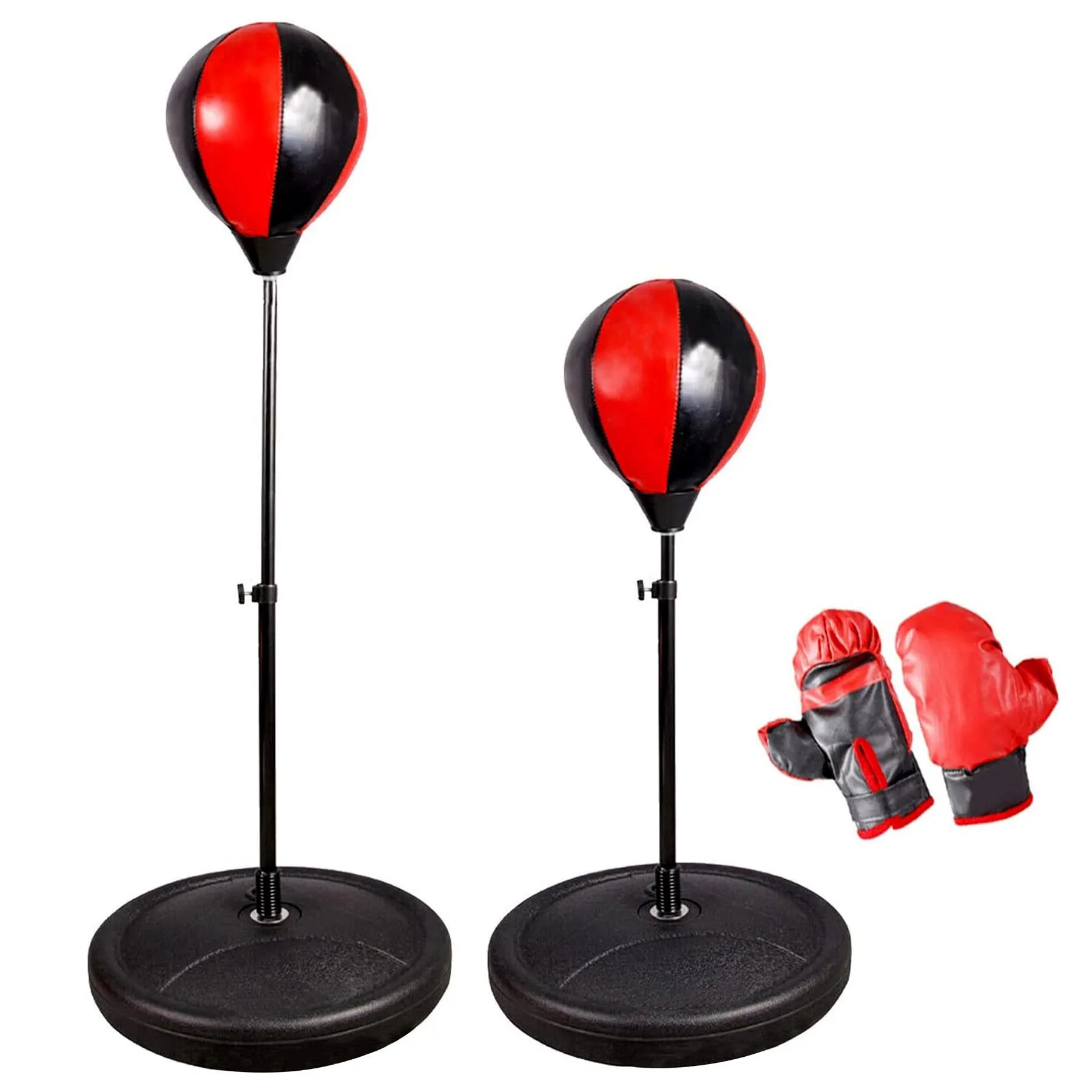 Freestanding Boxing Set Punch Ball Bag with Gloves