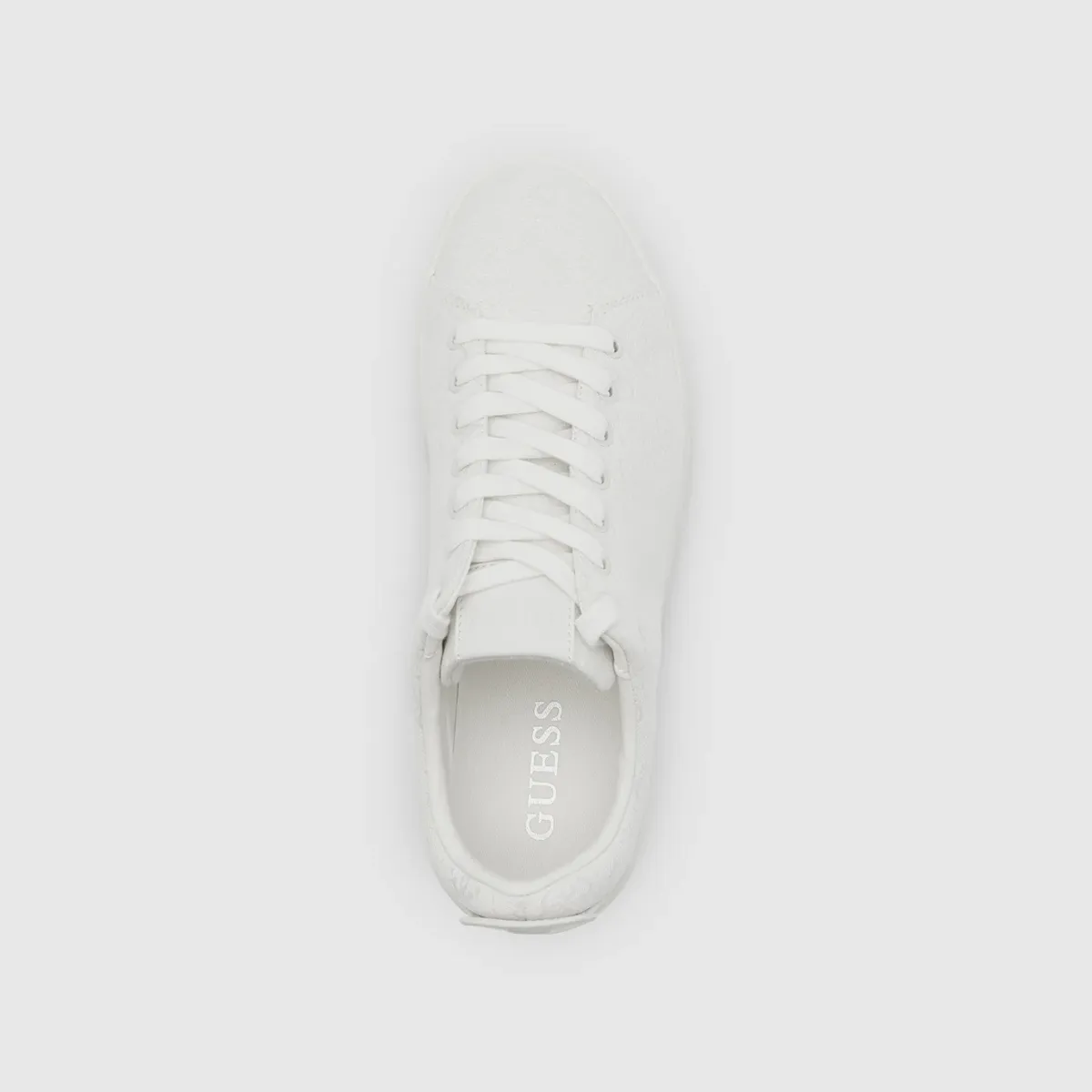 GUESS White Logo Giaa Low-Top Sneakers - WHT