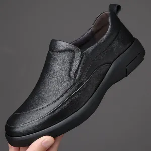 Hnzxzm Men's casual leather shoes Genuine Leather Men's Casual Shoes Summer Men Shoes handmade Natural Cow Leather Men Loafers