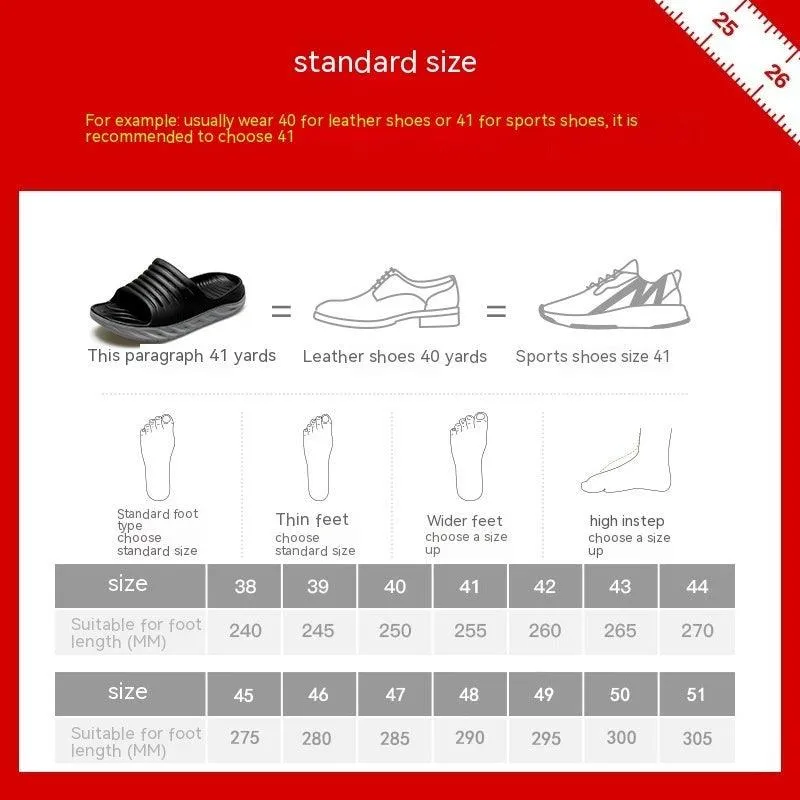 Home Indoor And Outdoor Sports Shock Absorption Recovery Sandals