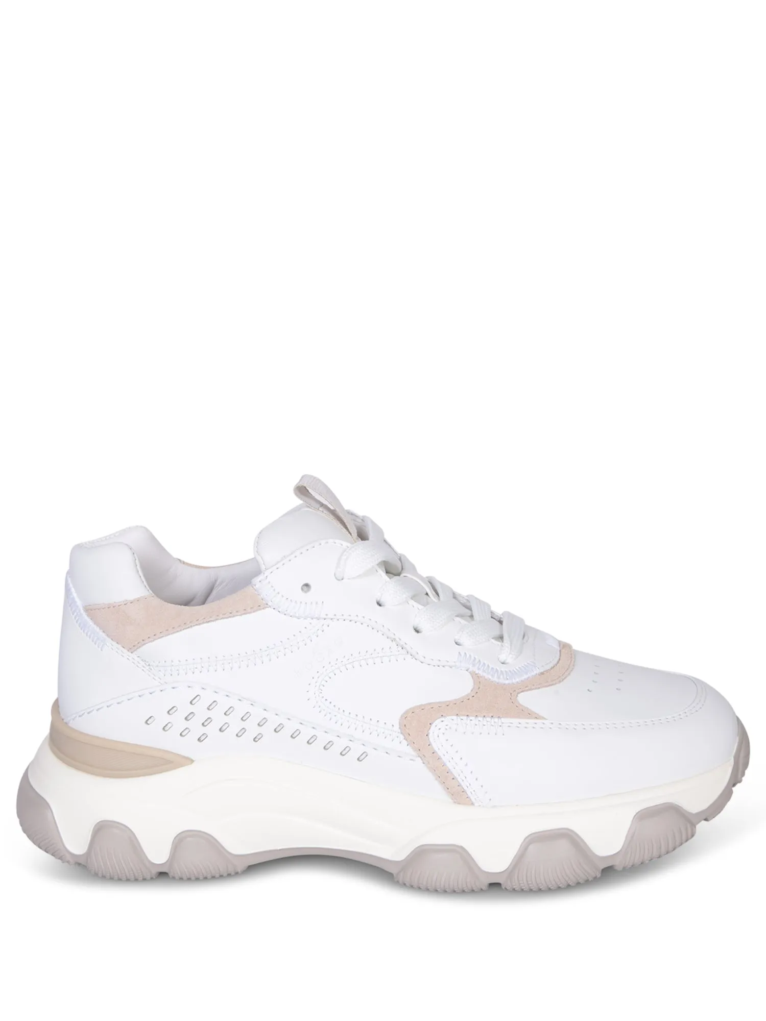 Hyperactive beige/white sneakers