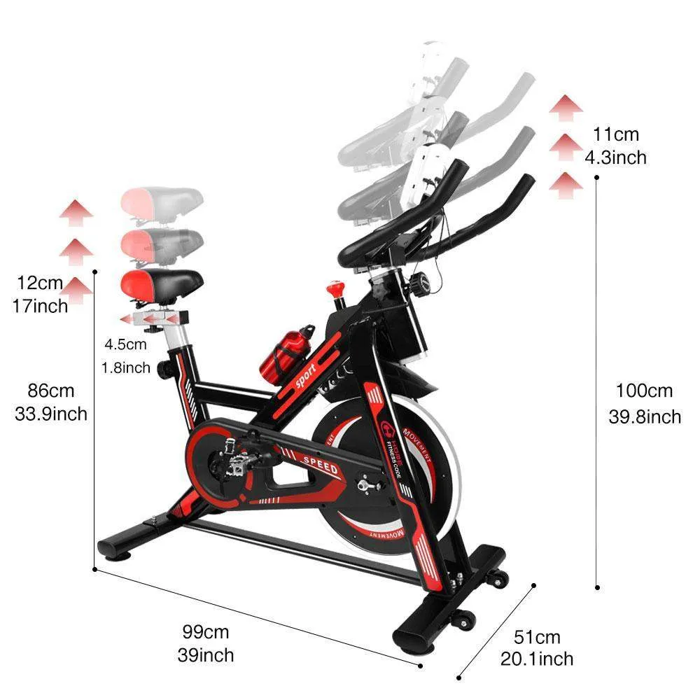 Indoor Exercise Bike Stationary Bike with LCD Display