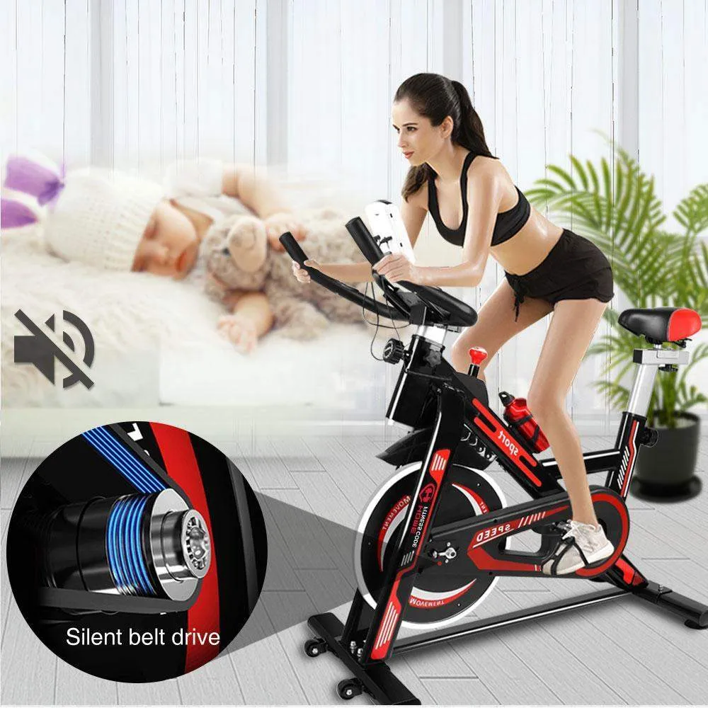 Indoor Exercise Bike Stationary Bike with LCD Display