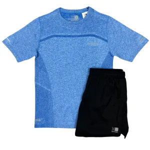 Karrimor Seamless T-Shirt / Shorts - Blue / Black