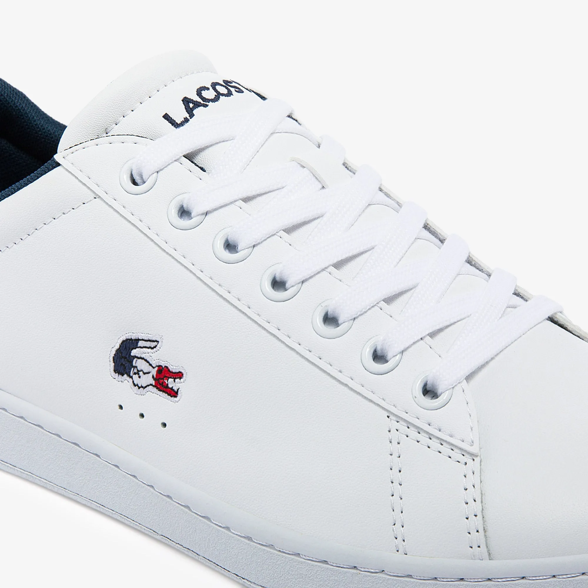 Lacoste Carnaby Evo Tri1 Sma Sneakers - White/Navy/Red