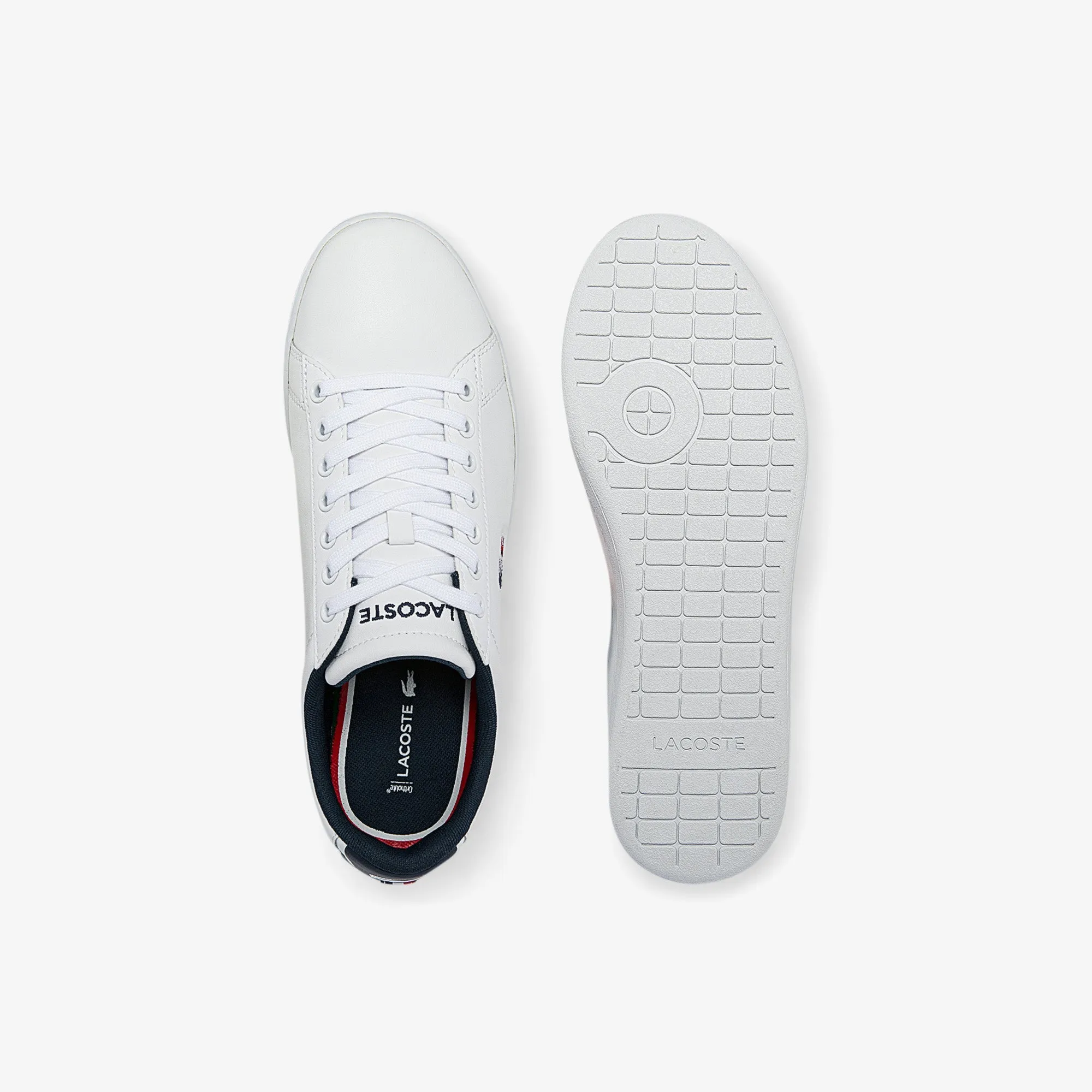 Lacoste Carnaby Evo Tri1 Sma Sneakers - White/Navy/Red