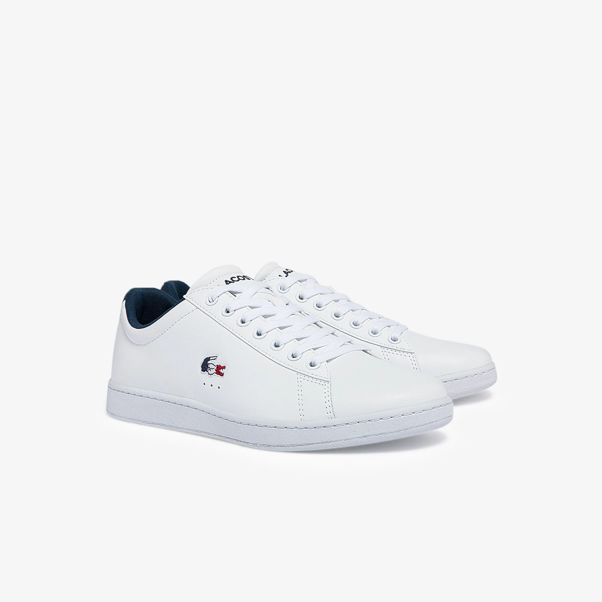 Lacoste Carnaby Evo Tri1 Sma Sneakers - White/Navy/Red