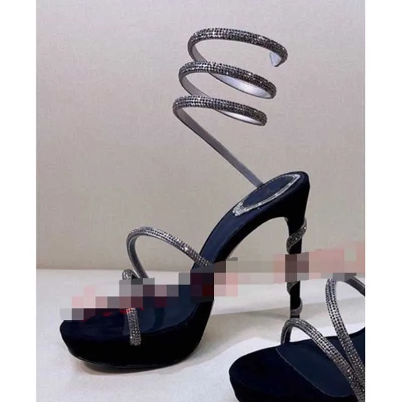 Ladies Crystal Pumps Platform Heels Designer Luxery Heeled Shoes