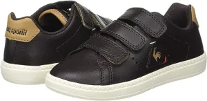 Le Coq Sportif scarpa da bambino con strappo in pelle Courtone 1720116 marrone