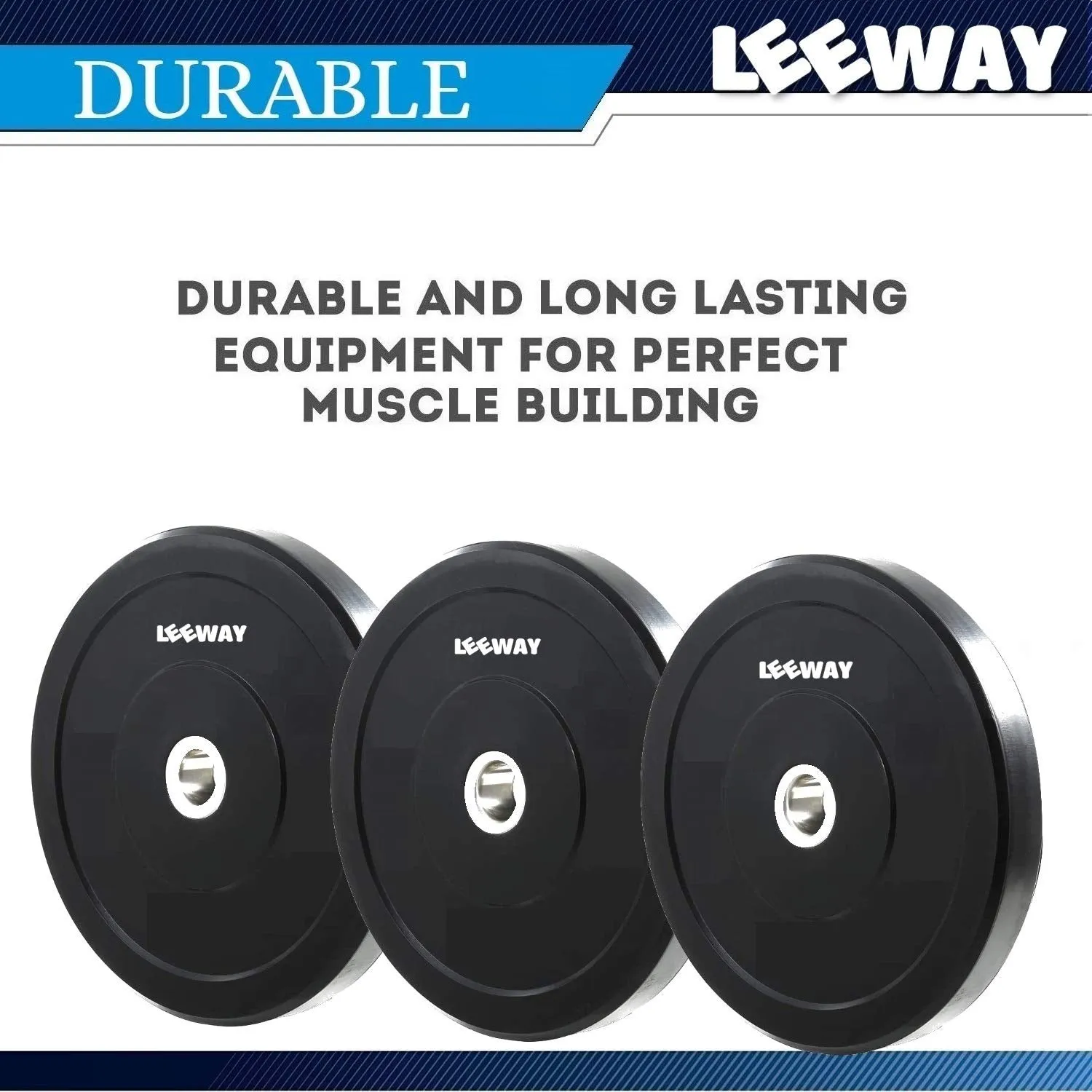 LEEWAY Rubber Weight Plate Set 31 mm Dia (20kg combo); Gym Weight Plates; Spare Rubber Weight; Home Gym Set; Gym Weight with 31 mm Diameter (20 kg set (2x4 3x4))