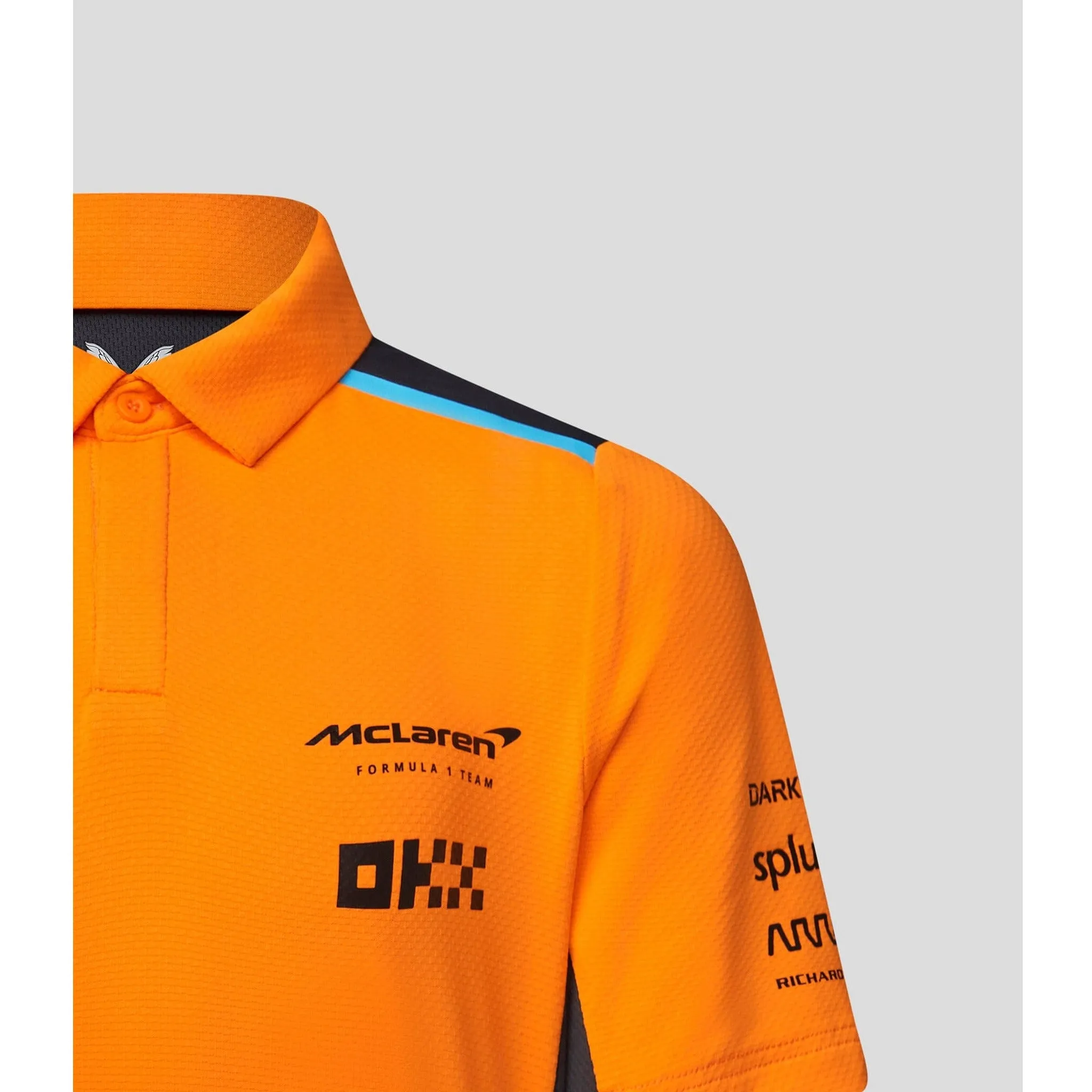 McLaren F1 Kid's 2023 Team Polo Shirt- Youth Papaya