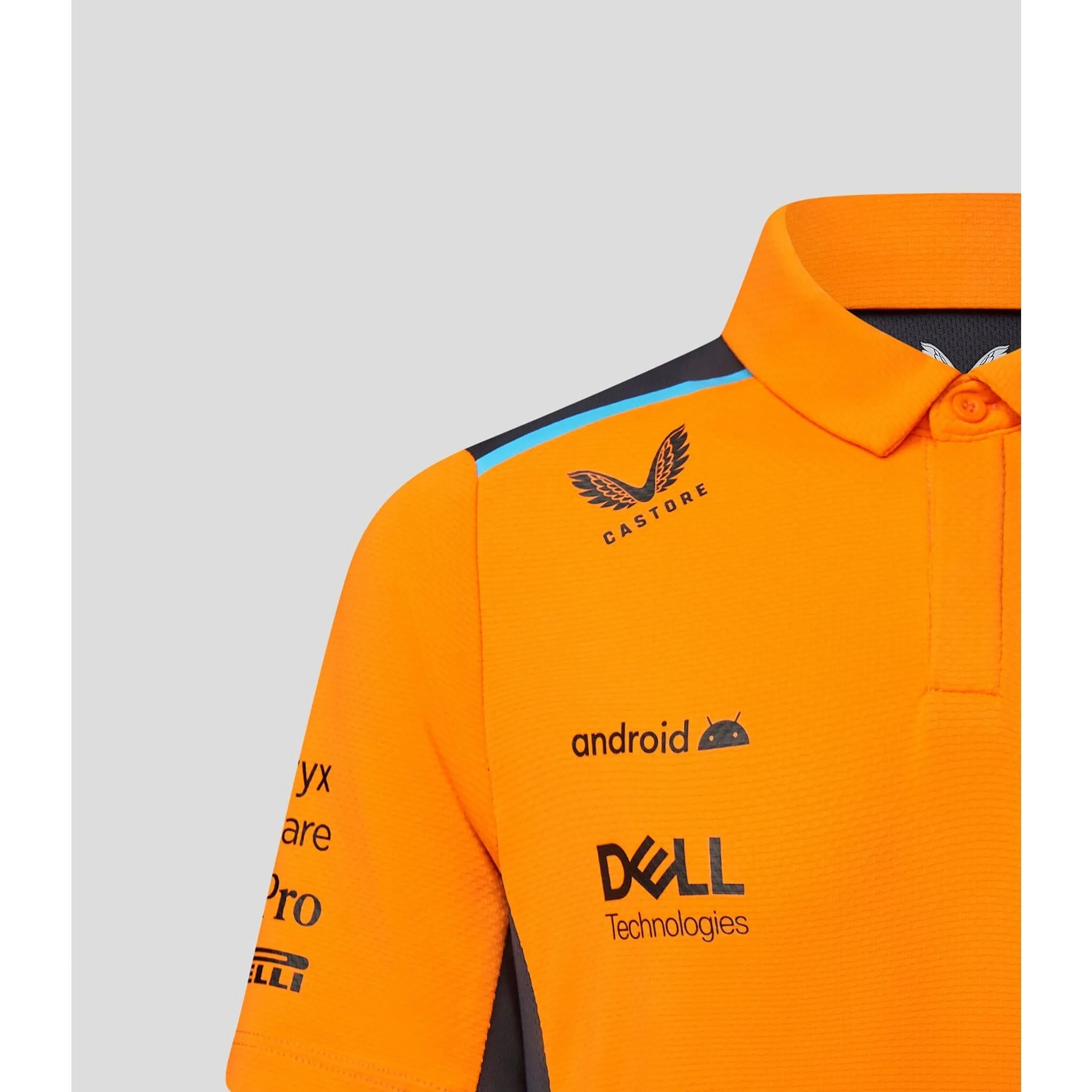 McLaren F1 Kid's 2023 Team Polo Shirt- Youth Papaya