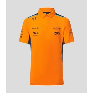 McLaren F1 Kid's 2023 Team Polo Shirt- Youth Papaya