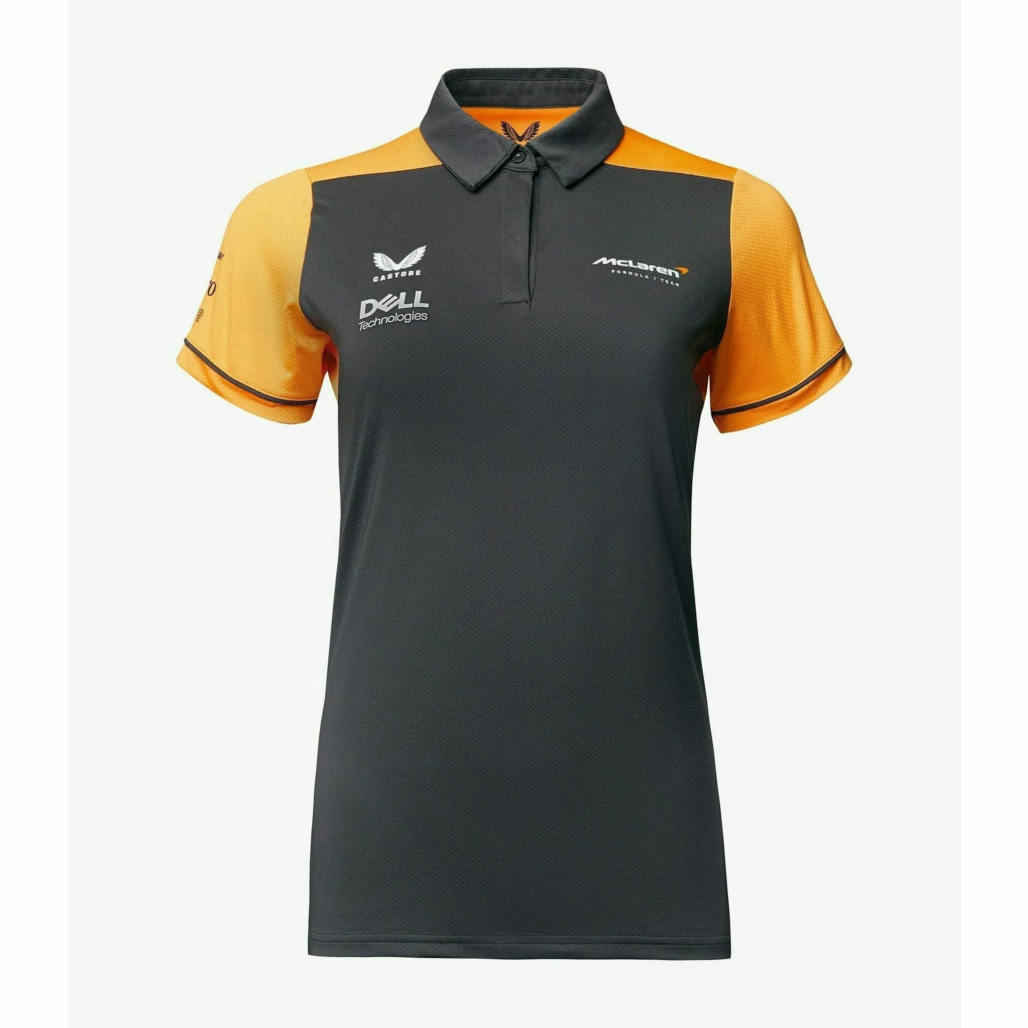 McLaren F1 Women's Team Polo Shirt- Papaya/Phantom