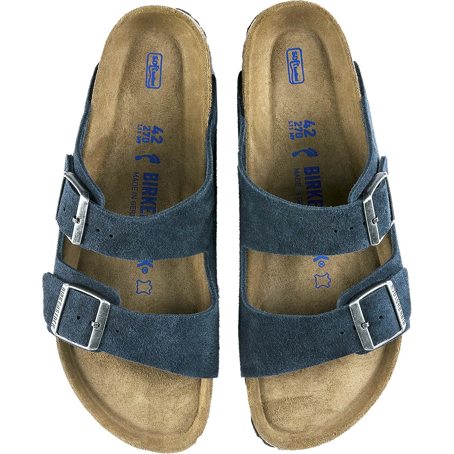 Men's Birkenstock Arizona Soft Footbed Night Suede