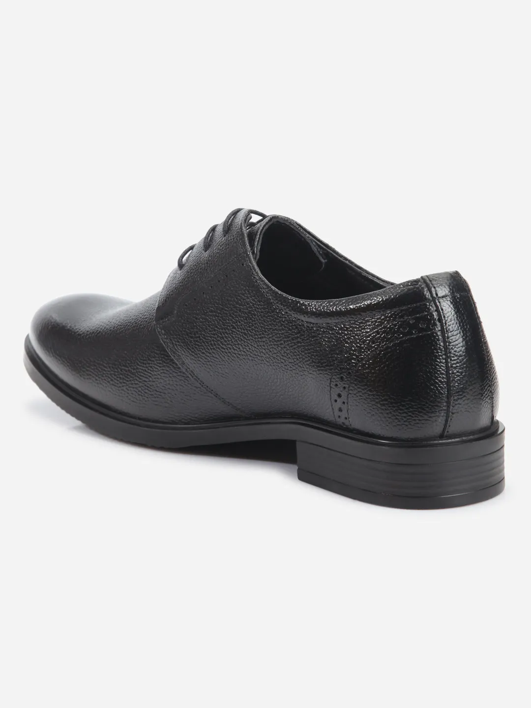 Men's Black Round Toe Lace Up Formal (ID2219)