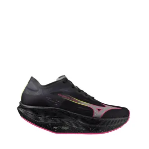 Mizuno Unisex Wave Rebellion Pro 2 Running Shoes in Black/Silver/Pink/Tetra AW24