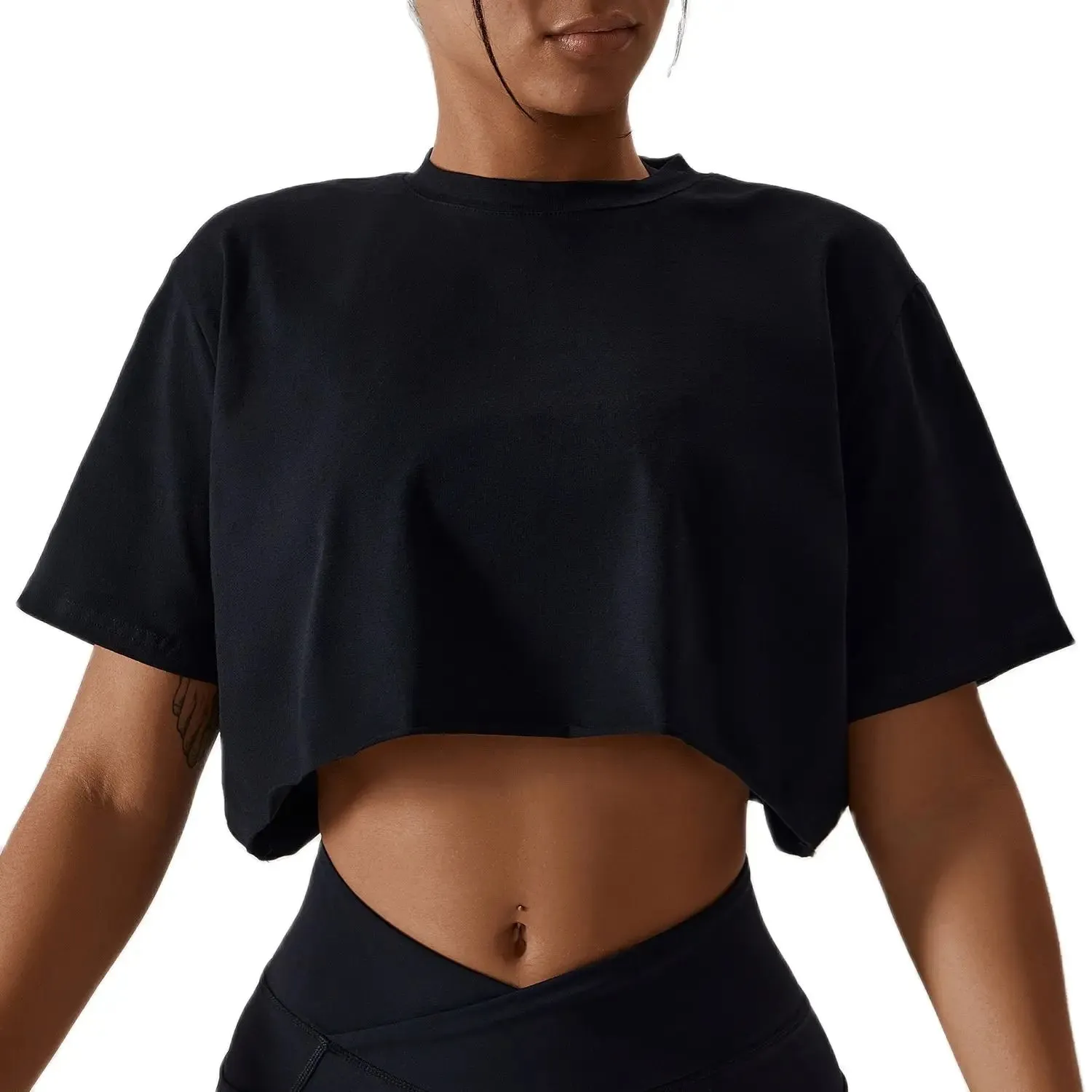 NCLAGEN Short Sleeve Crop Top