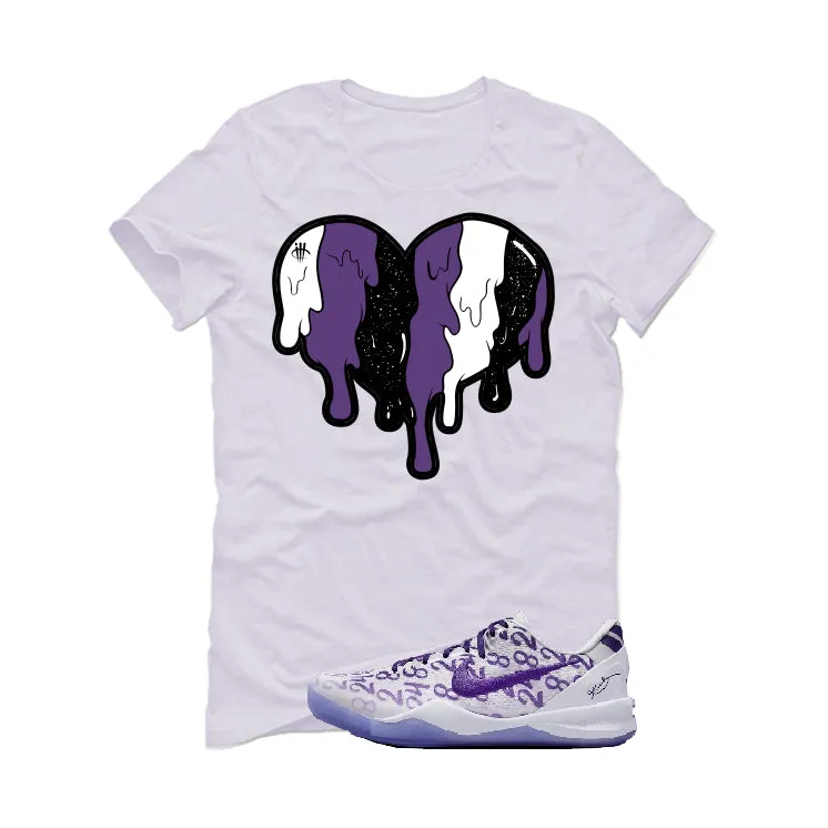 Nike Kobe 8 "Court Purple" | illcurrency White T-Shirt (Heart)