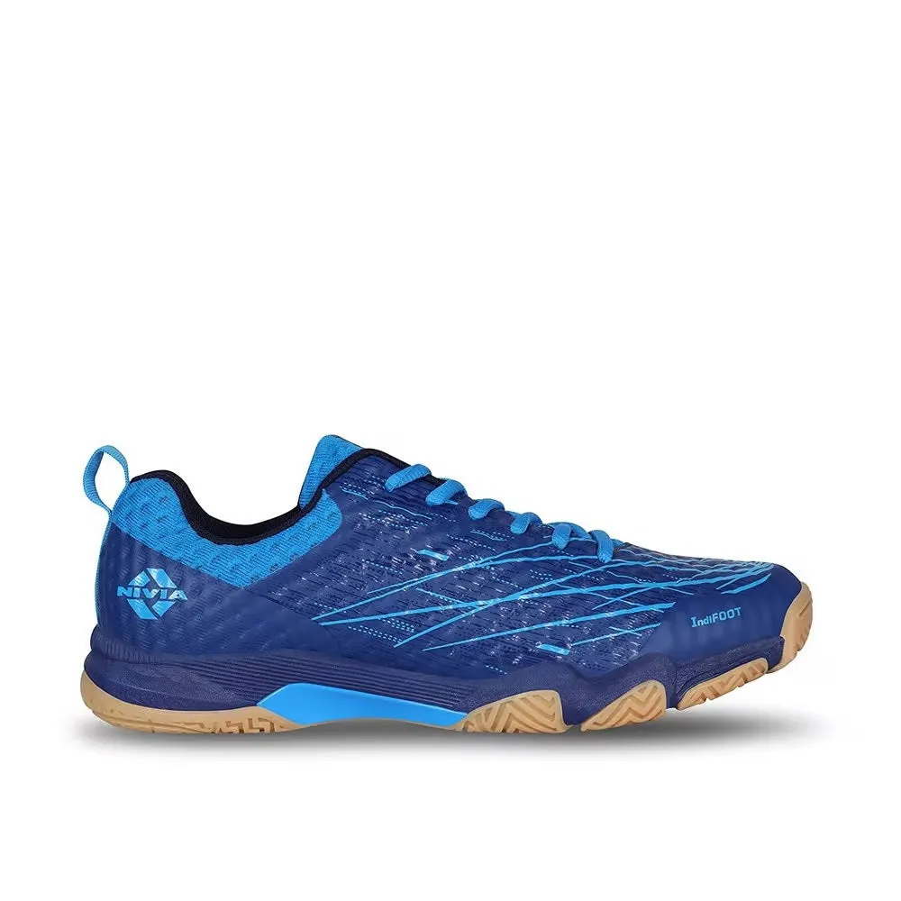 Nivia Powerstrike 3.0 Badminton Shoes for Men (Blue)