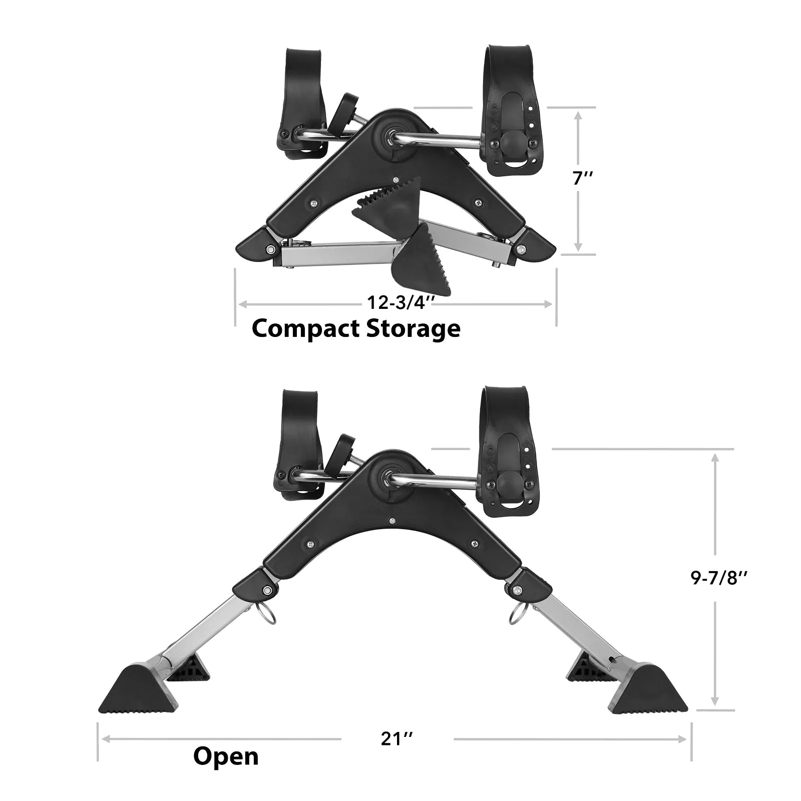 Node Fitness Foldable Under Desk Exercise Bike Pedal Exerciser