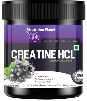 Nutrition Planet Creatine Hcl (Black Currant, 110G / 0.24 Lb, 50 Servings) - Powder