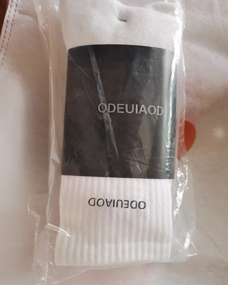 ODEUIAOD socks, men's and women's recreational sports socks, pure cotton comfort