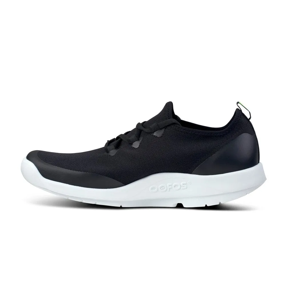 Oofos Men's OOmg Sport LS Low - White & Black