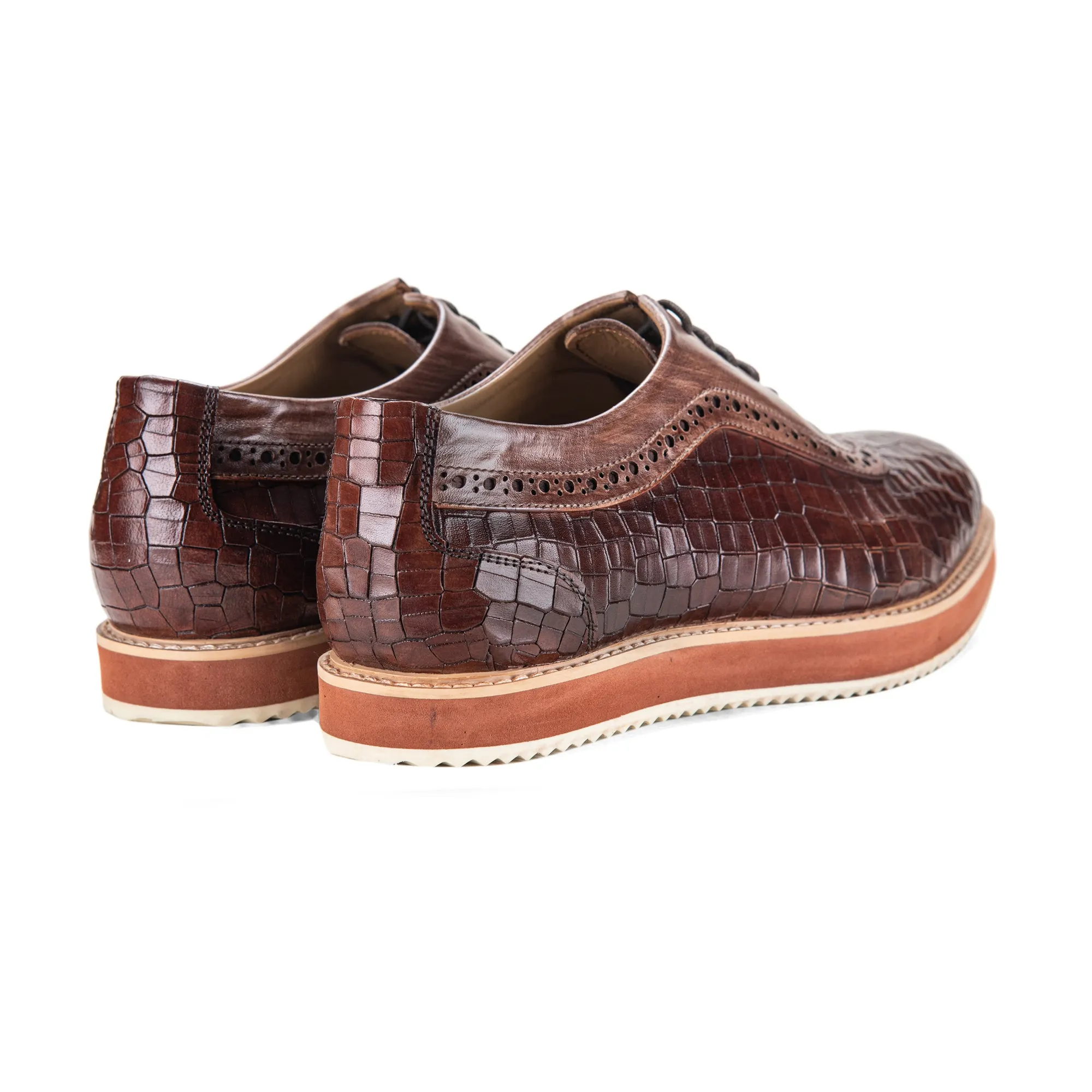 Oxford Sneakers- Croc Brown